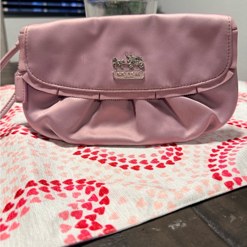Coach lavender Wristlet